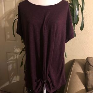 Purple Woven Top